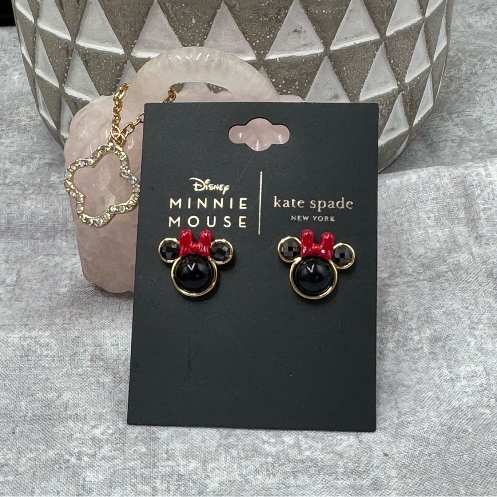 Kate Spade Minnie Mouse Stud Earrings